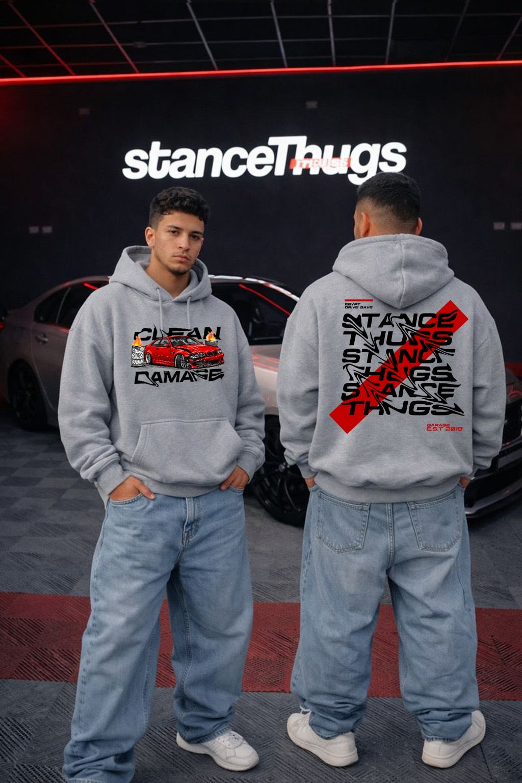 Oversize Clean Damage E46 Hoodie