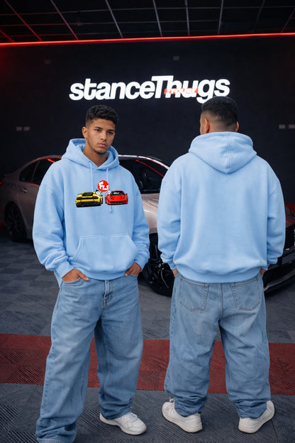 Oversize Lamborghini vs Ferrari Hoodie