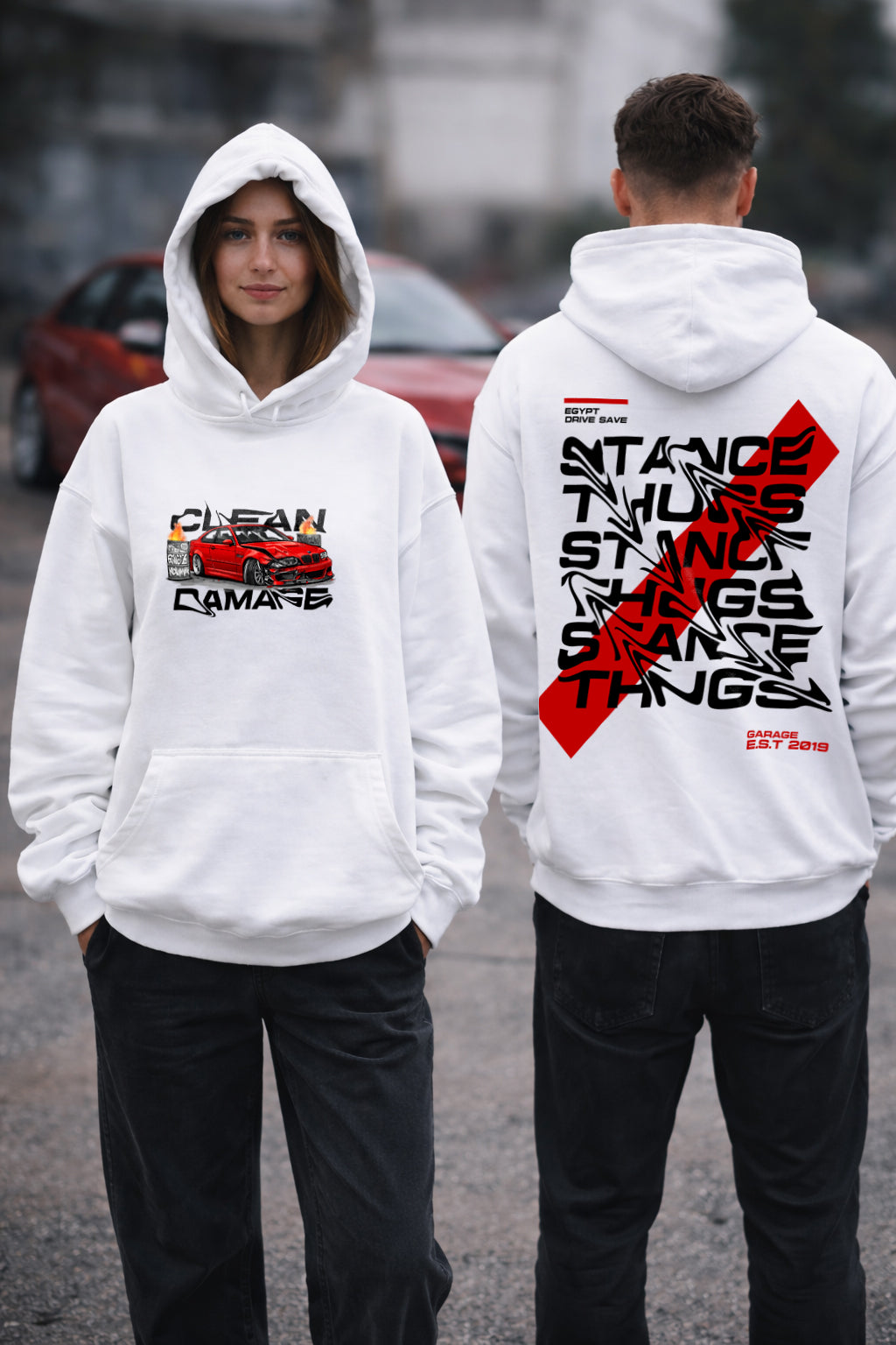 Oversize Clean Damage E46 Hoodie