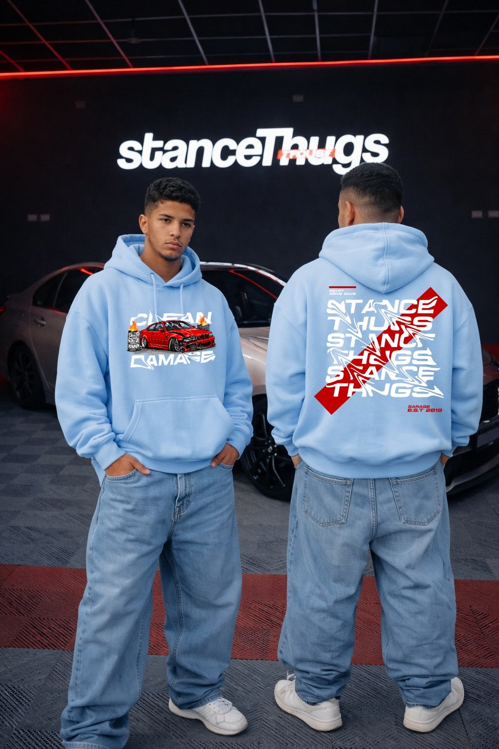Oversize Clean Damage E46 Hoodie