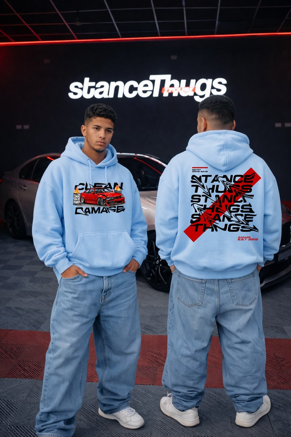 Oversize Clean Damage E46 Hoodie