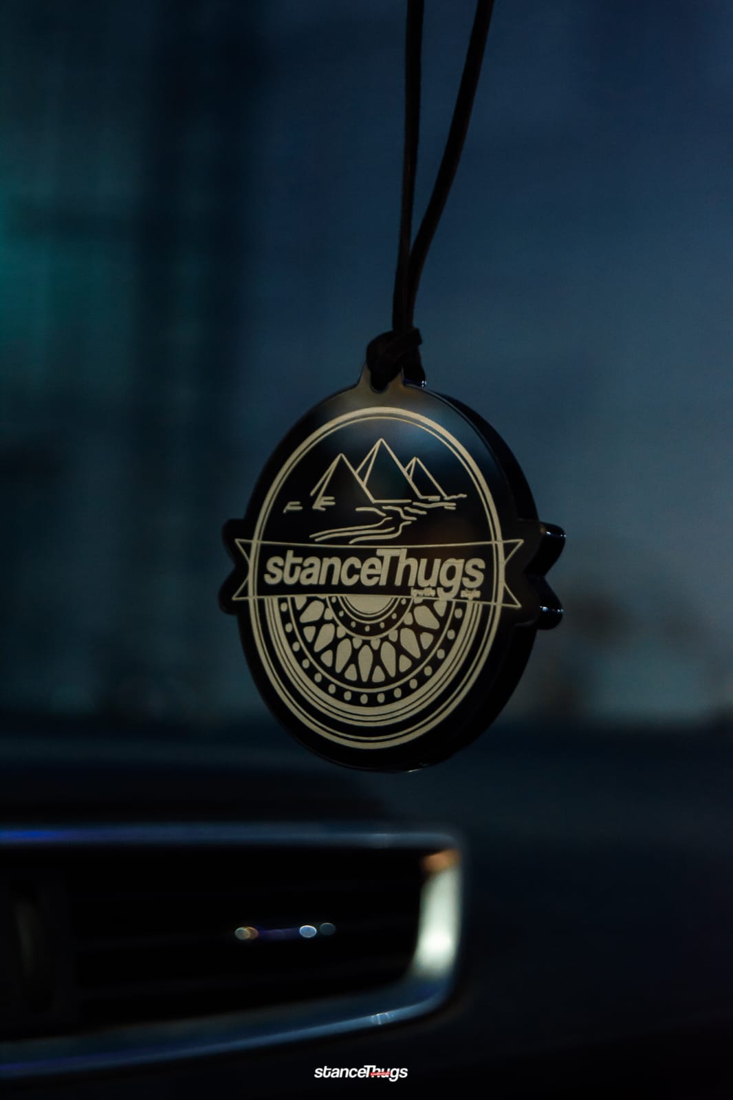 Pyramids Logo Mirror Hanging