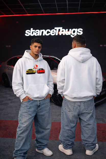 Oversize Lamborghini vs Ferrari Hoodie