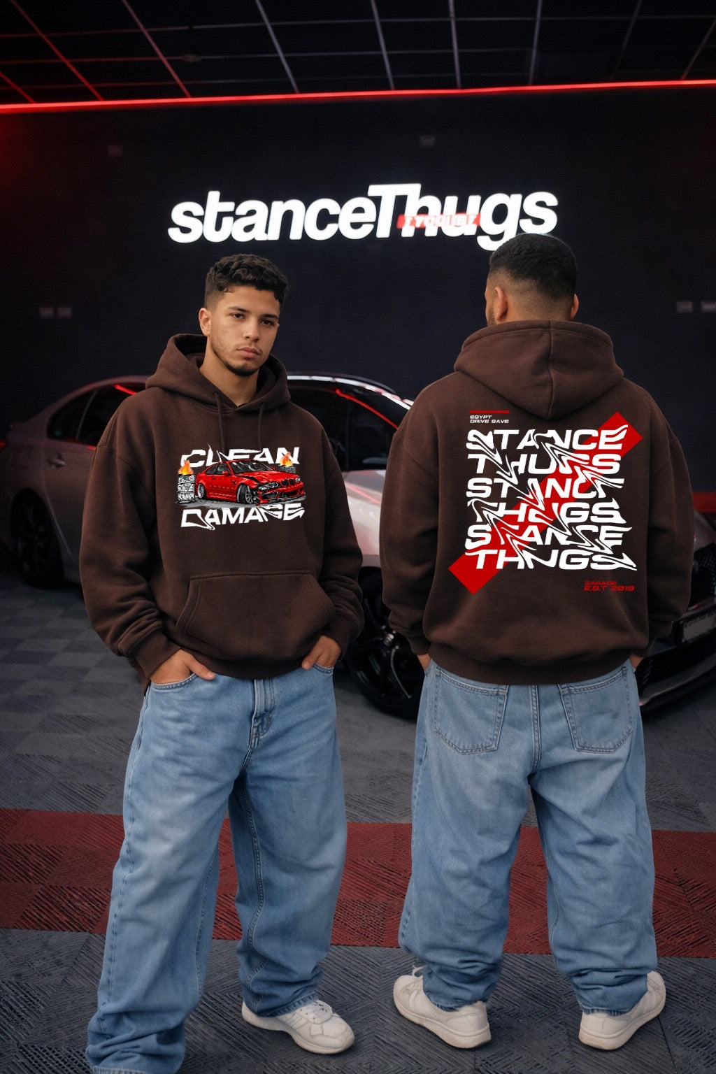 Oversize Clean Damage E46 Hoodie